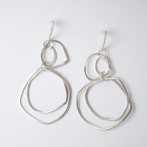 Sterling Silver Organic Loops Earring