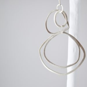 Sterling Silver Organic Loops Earring