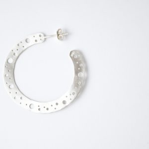 Sterling Silver With Bubbles Earring