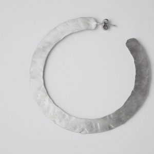 Brushed Hammered Large Earrings