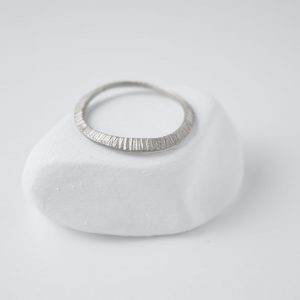 Sterling Silver Textured Band Ring